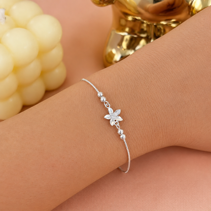 Pulsera Azalea Regulable Plata Plateado