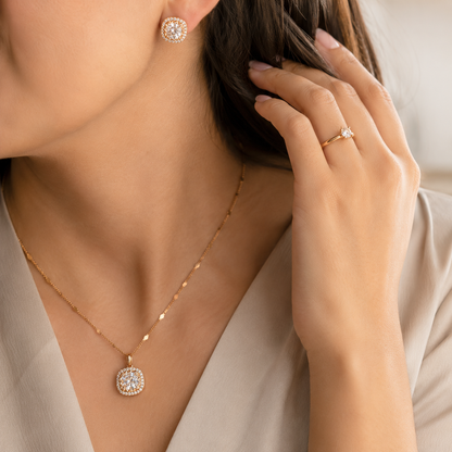 Set x3 Diamond  Rose Acero