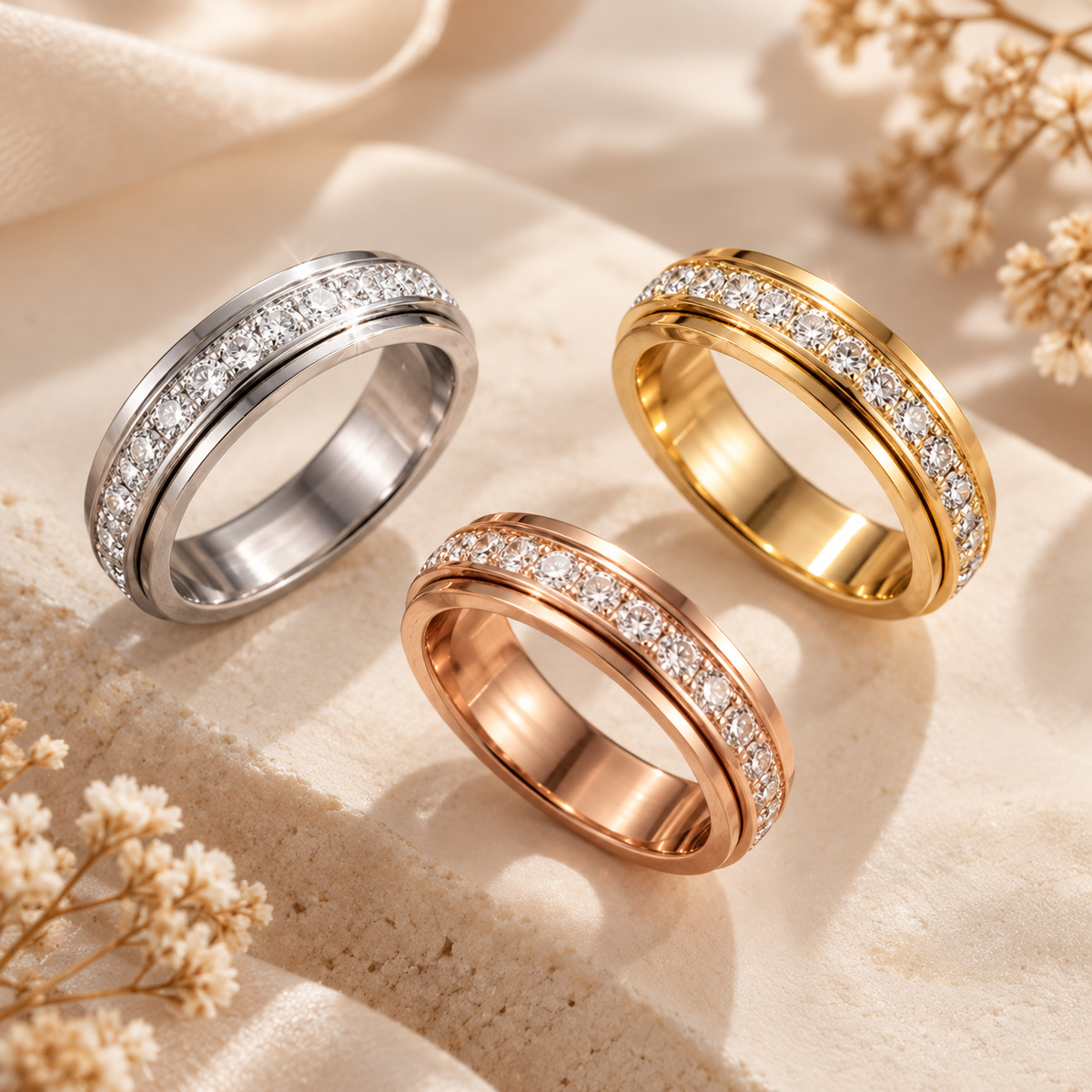 Anillo Churumbela Giratoria Antiestrés