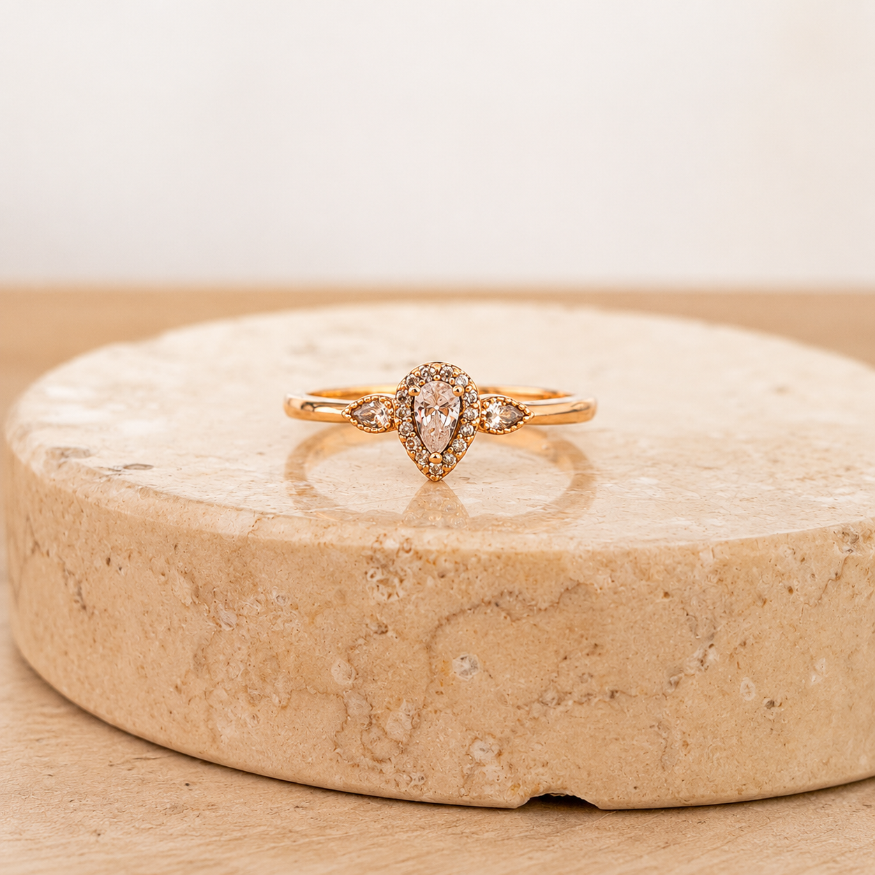 Anillo Eve Circonia Rose Acero