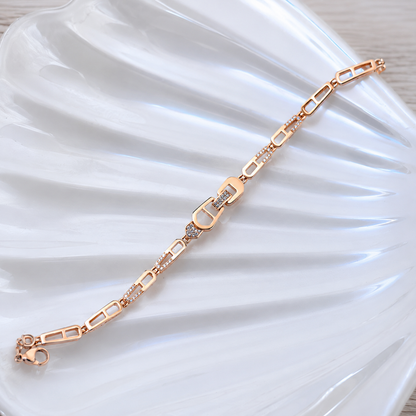 Pulsera Locked Rose Acero