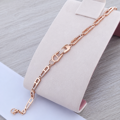 Pulsera Locked Rose Acero
