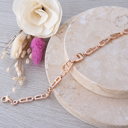 Pulsera Locked Rose Acero