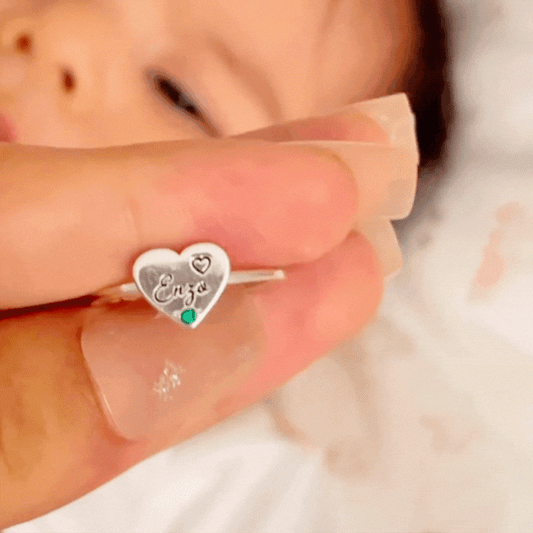 Anillo Nacimiento Plata Grabado