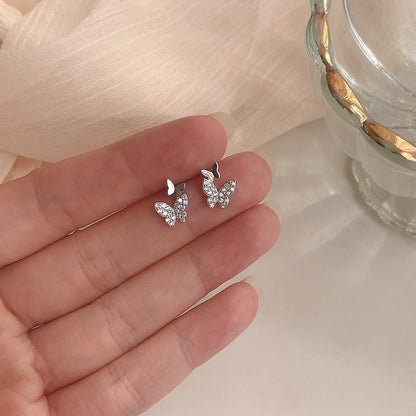 Arete Dasy Doble Mariposa Plata