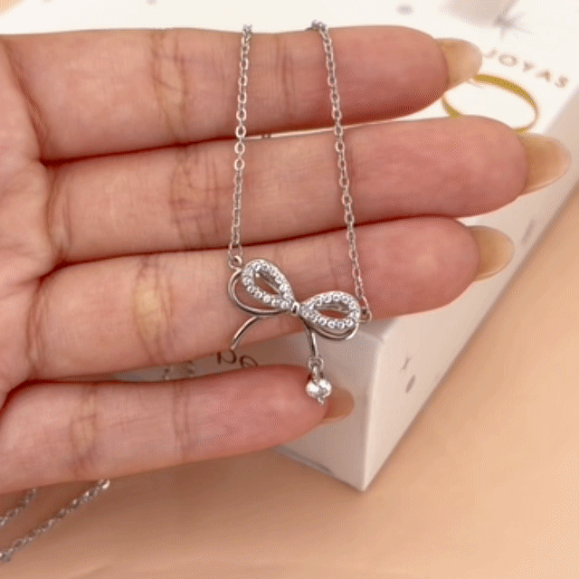 Collar Coquette Plateado Plata
