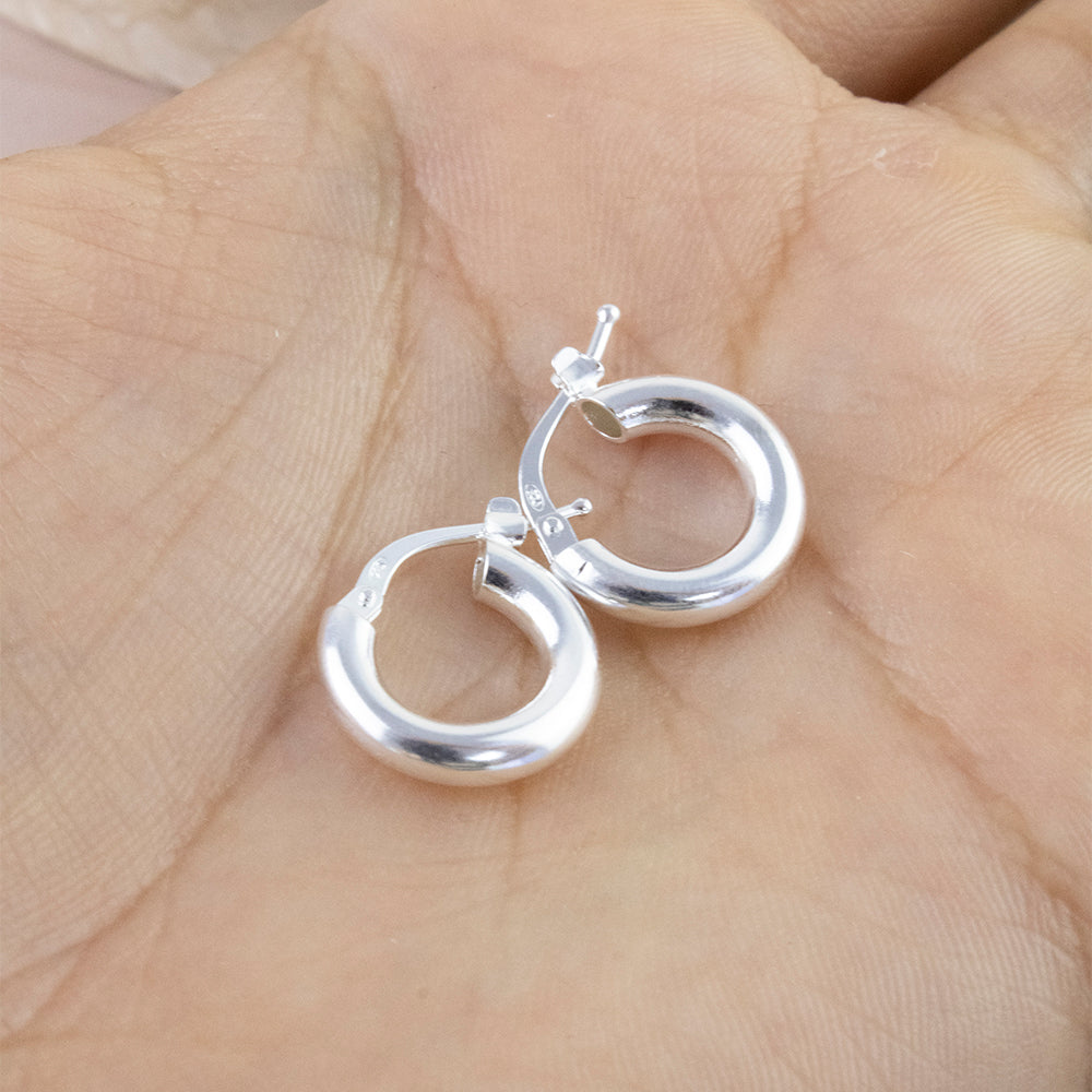 Argolla Hoop Vale Plata