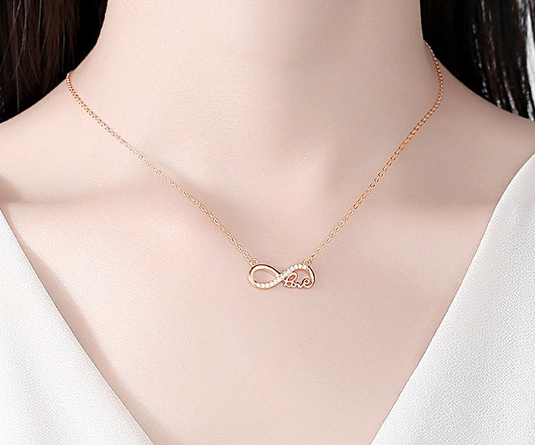 Collar Infinity Love Baño de Oro