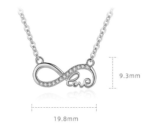 Collar Infinity Love Plata