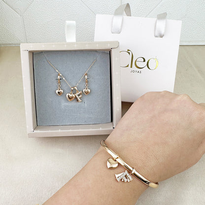 Box Premium 3 piezas: Set Inicial (Collar + Pulsera + Aretes)