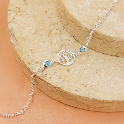 Pulsera Abundancia con Piedra Plata