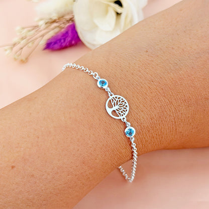 Pulsera Abundancia con Piedra Plata
