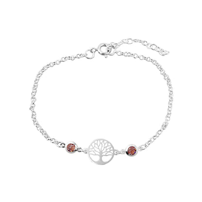 Pulsera Abundancia con Piedra Plata