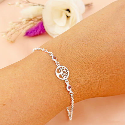 Pulsera Abundancia con Piedra Plata