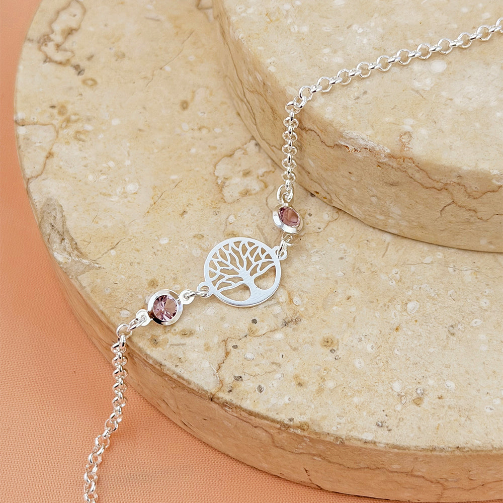 Pulsera Abundancia con Piedra Plata