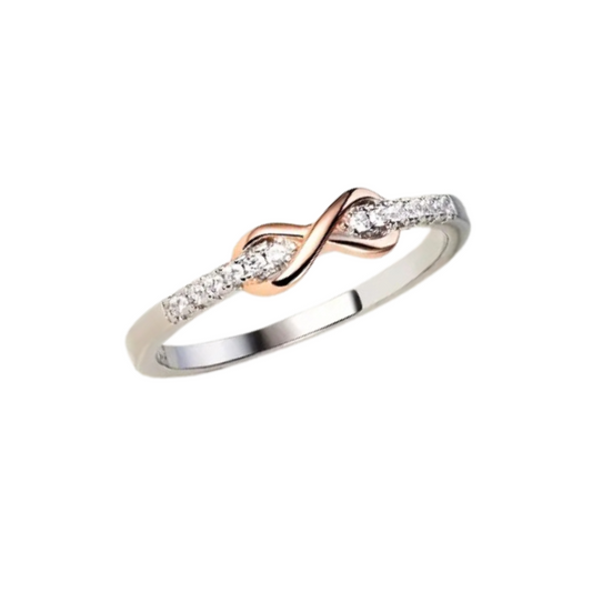 Anillo Eternal Promise Infinite Plata Oro 18k