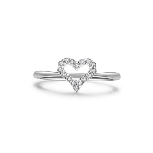 Anillo Soulmate Promesa Corazón Plata