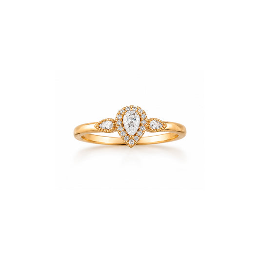 Anillo Eve Circonia Rose Acero