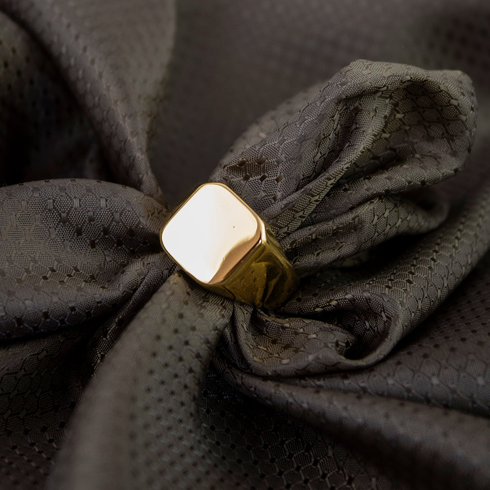 Anillo Grueso Plano para Hombre