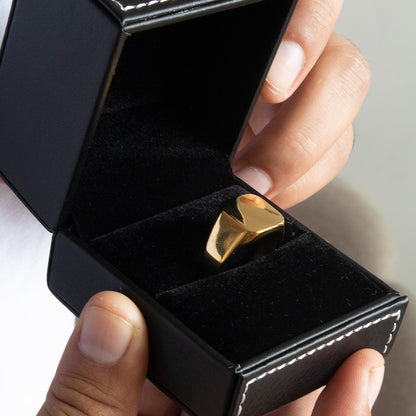 Anillo Grueso Plano para Hombre