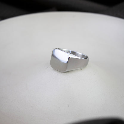 Anillo Grueso Plano para Hombre