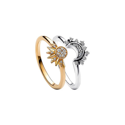 Set Anillos Sol y Luna