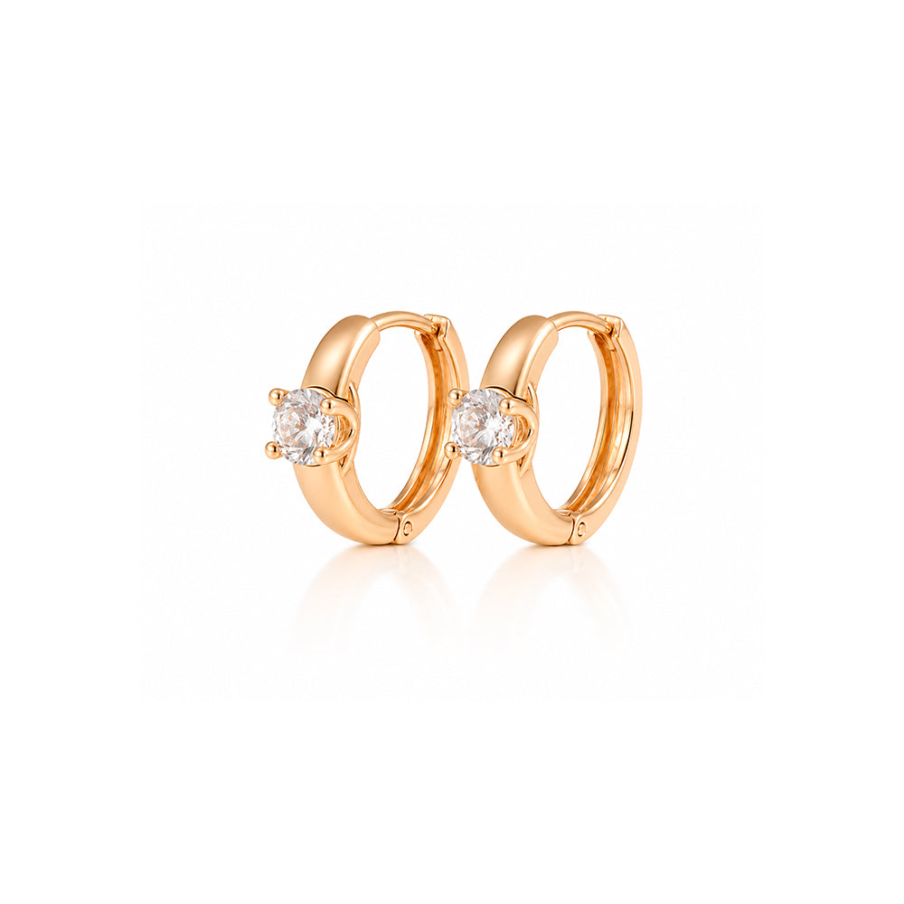 Argollas Camille Circonia Rose Acero