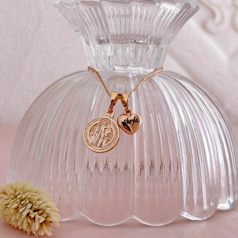 Collar San Benito Grabado Rose