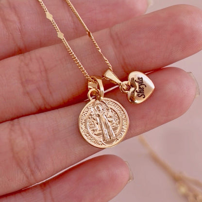 Collar San Benito Grabado Rose