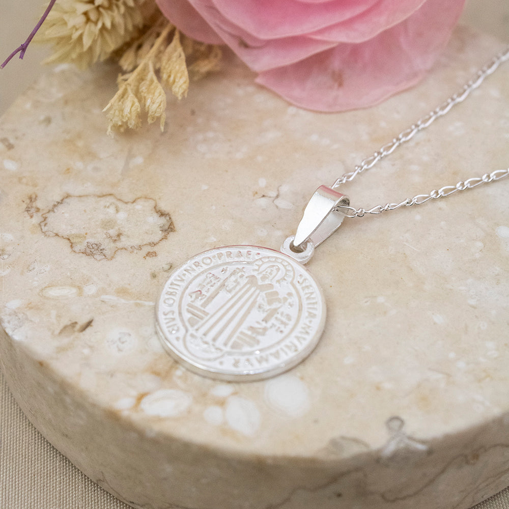 Collar San Benito Grande Plata