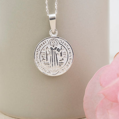 Collar San Benito Grande Plata