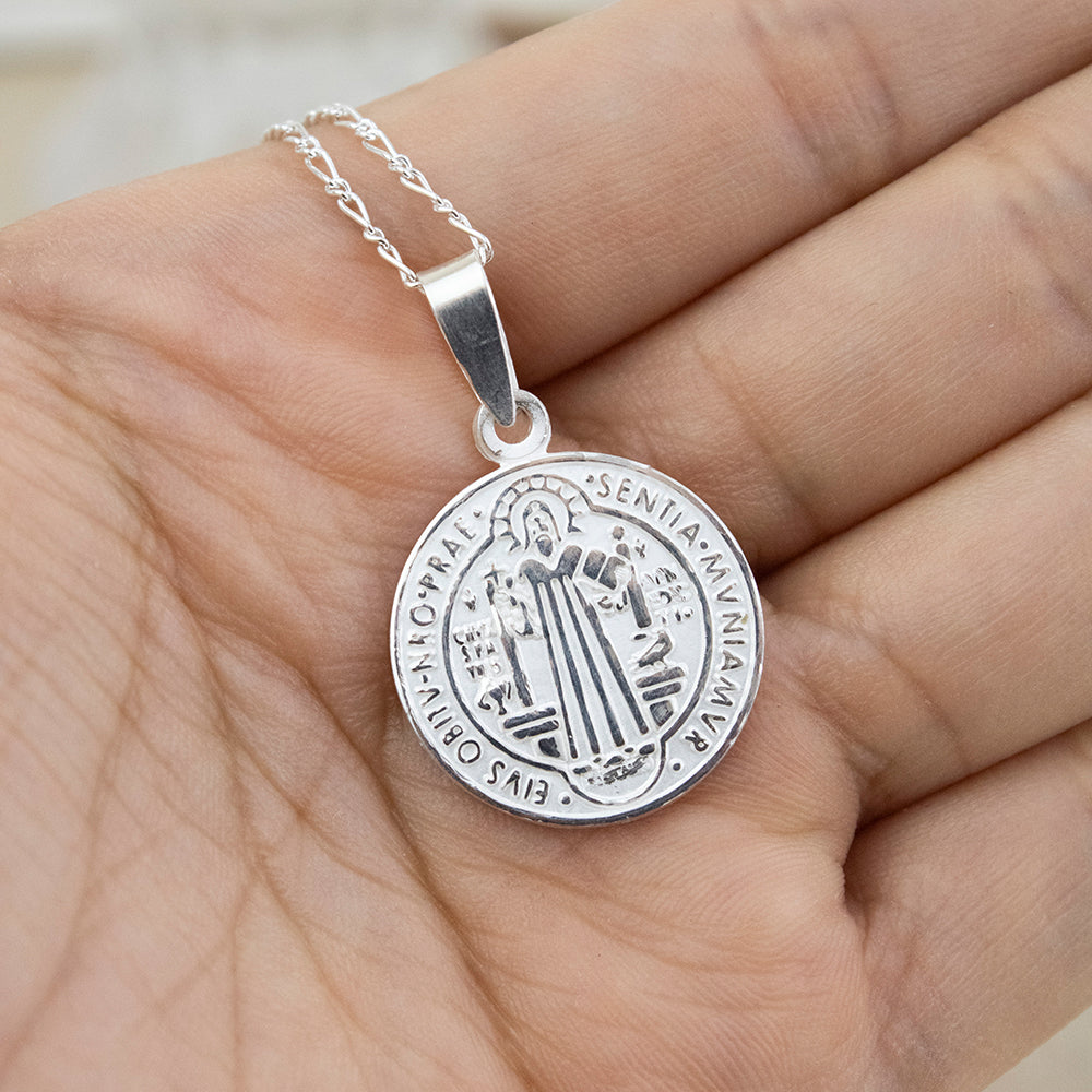 Collar San Benito Grande Plata