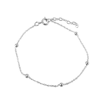 Pulsera Danae Bolitas Plata