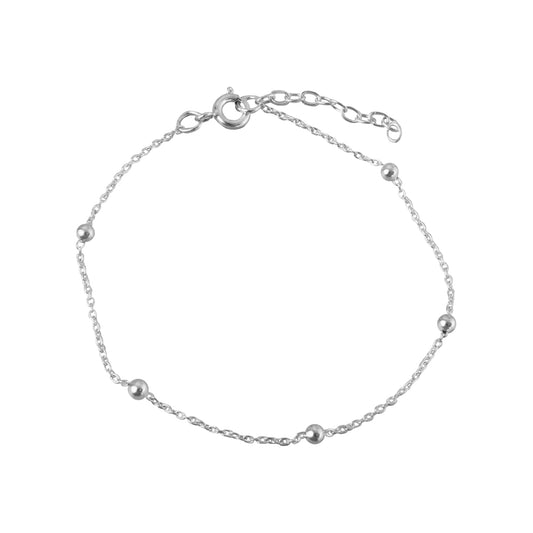 Pulsera Danae Bolitas Plata