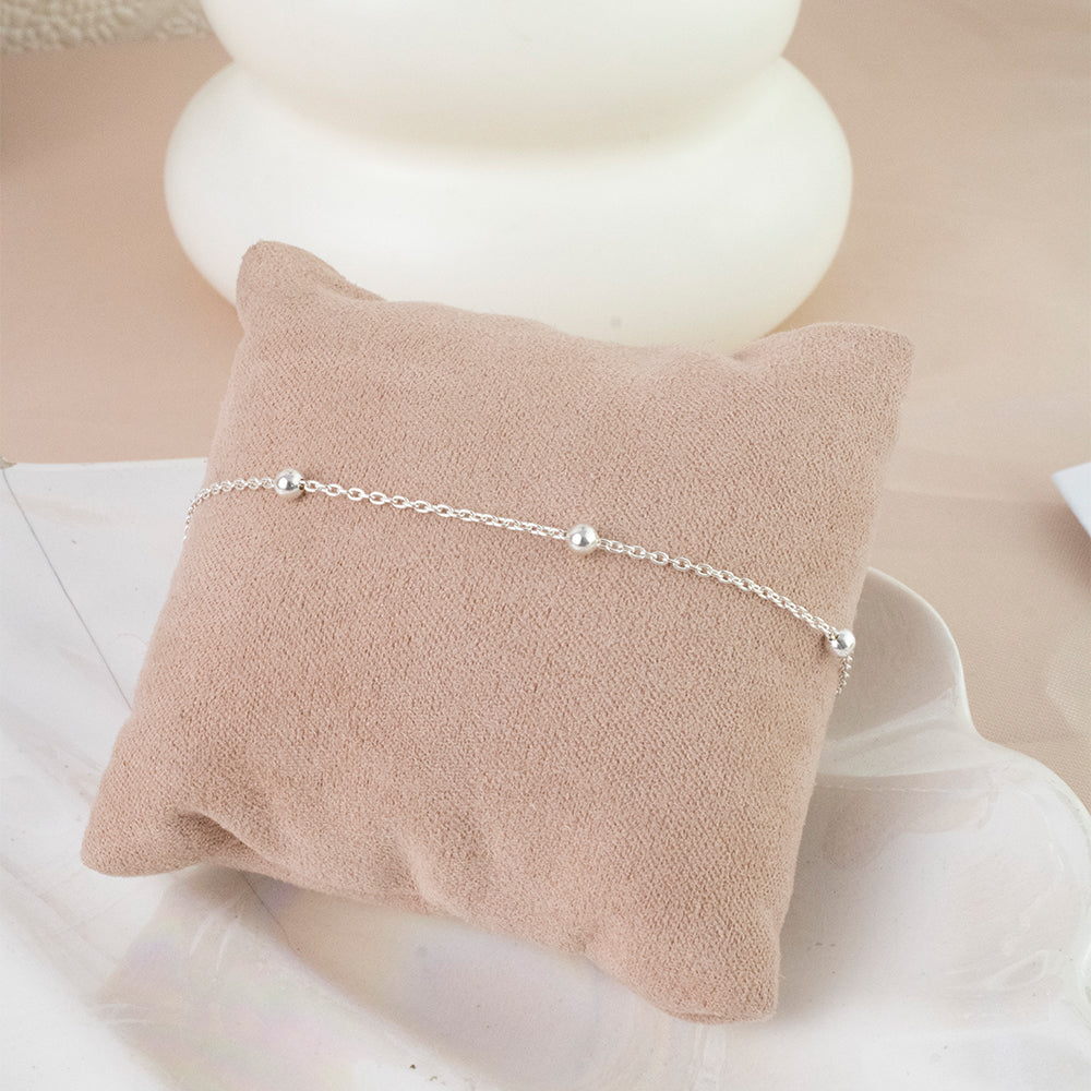 Pulsera Danae Bolitas Plata