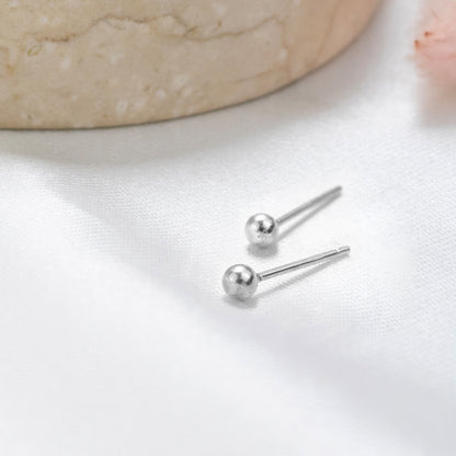 Arete Bombita 3mm Plateado Plata