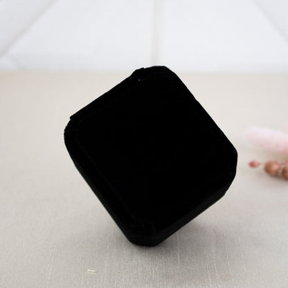 Estuche Cajita Anillo Negra