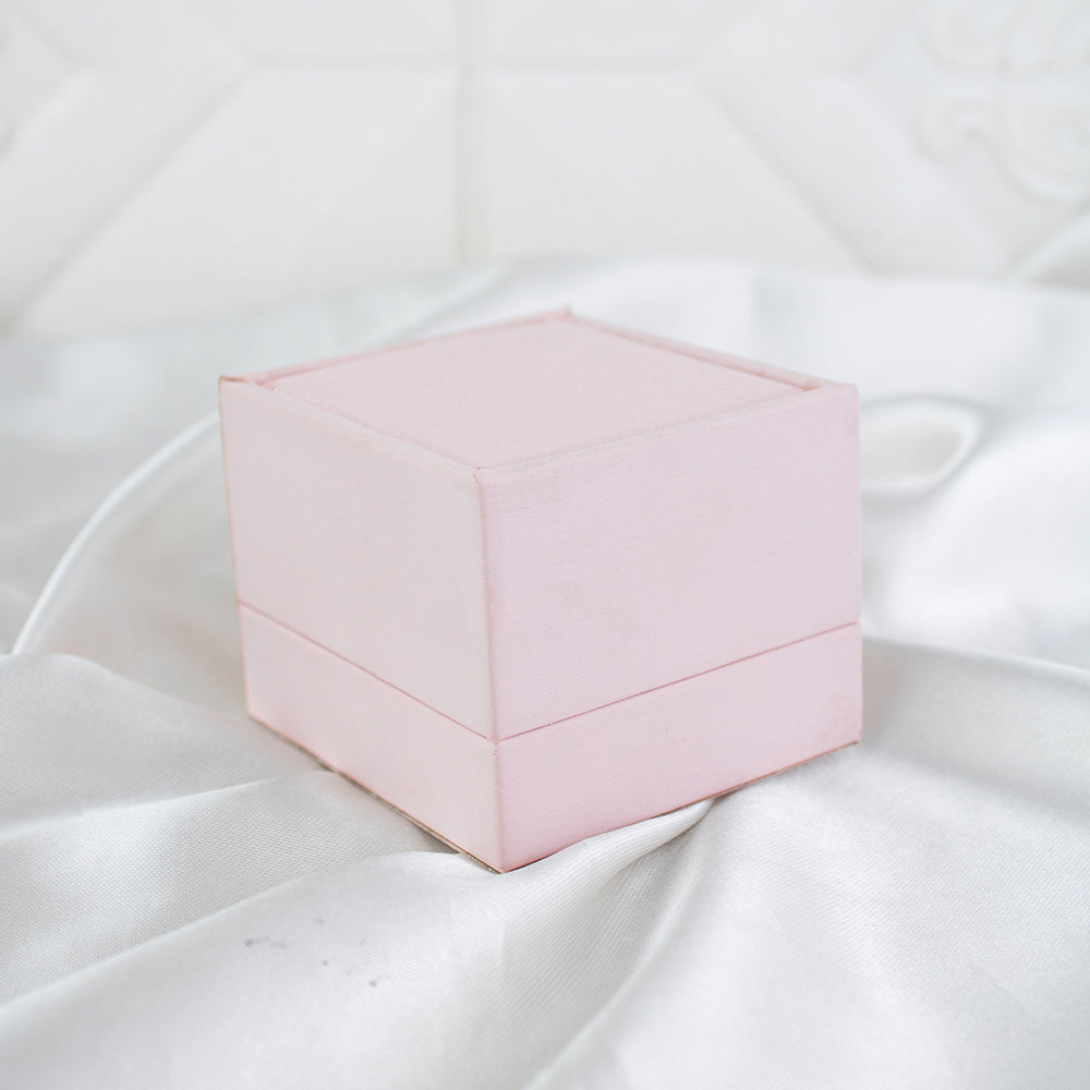Estuche Cajita Anillo Rosa