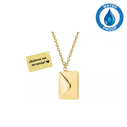 Collar Cartita Dorado Acero
