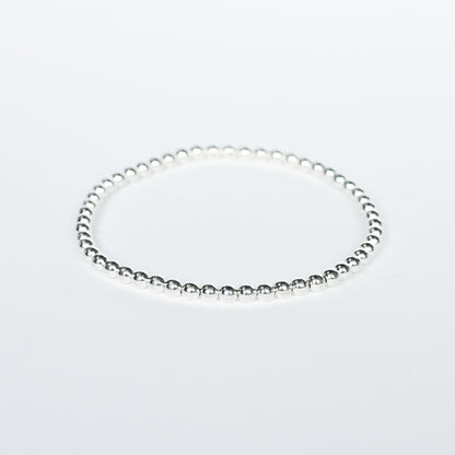 Pulsera Round Bolas Plata Mujer