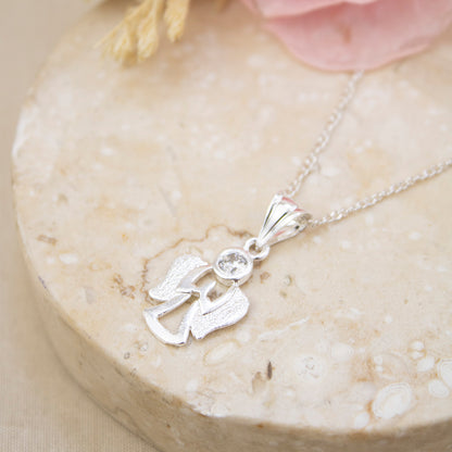 Collar Angel Comunión  Plata
