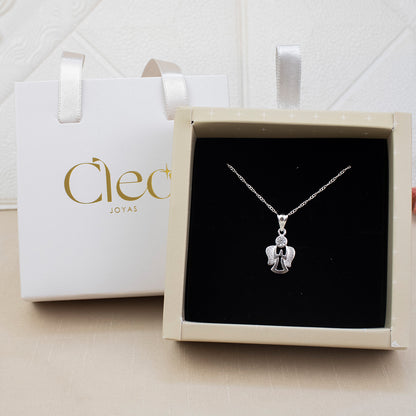 Collar Angel Comunión  Plata