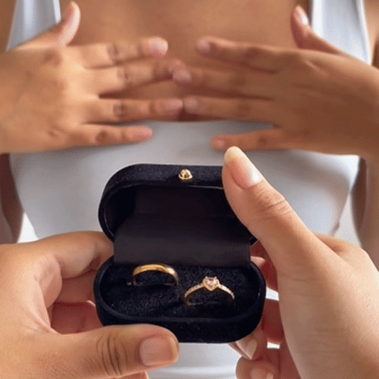 Set Promesa Eterna Dorado Acero