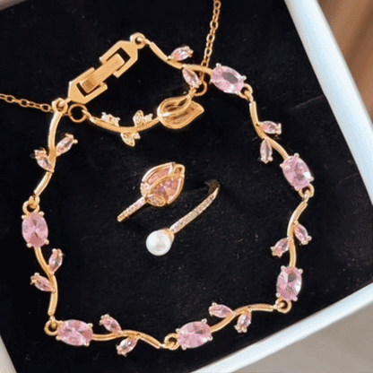 Set  Tulipán Cristal Dorado