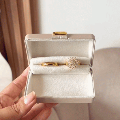 Set Promesa Girasol Dorado Acero