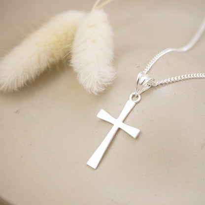 Collar Cruz Lisa Plata