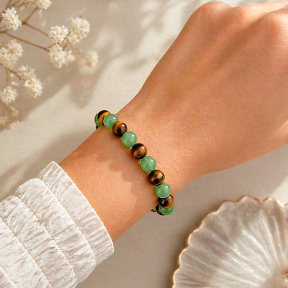Pulsera Atracción de Abundancia de Piedras Naturales