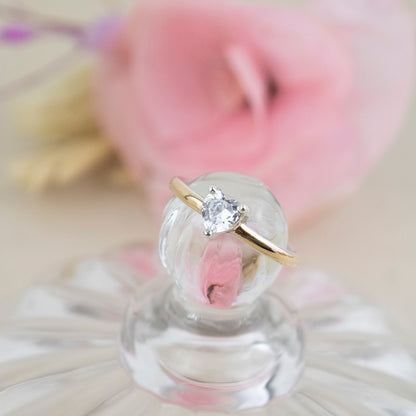 Anillo Corazón de Plata Laminado en Oro