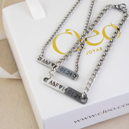 Set Premium de Esclavas con Grabado