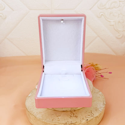 Estuche Caja Rectangular Rosa con Luz Led